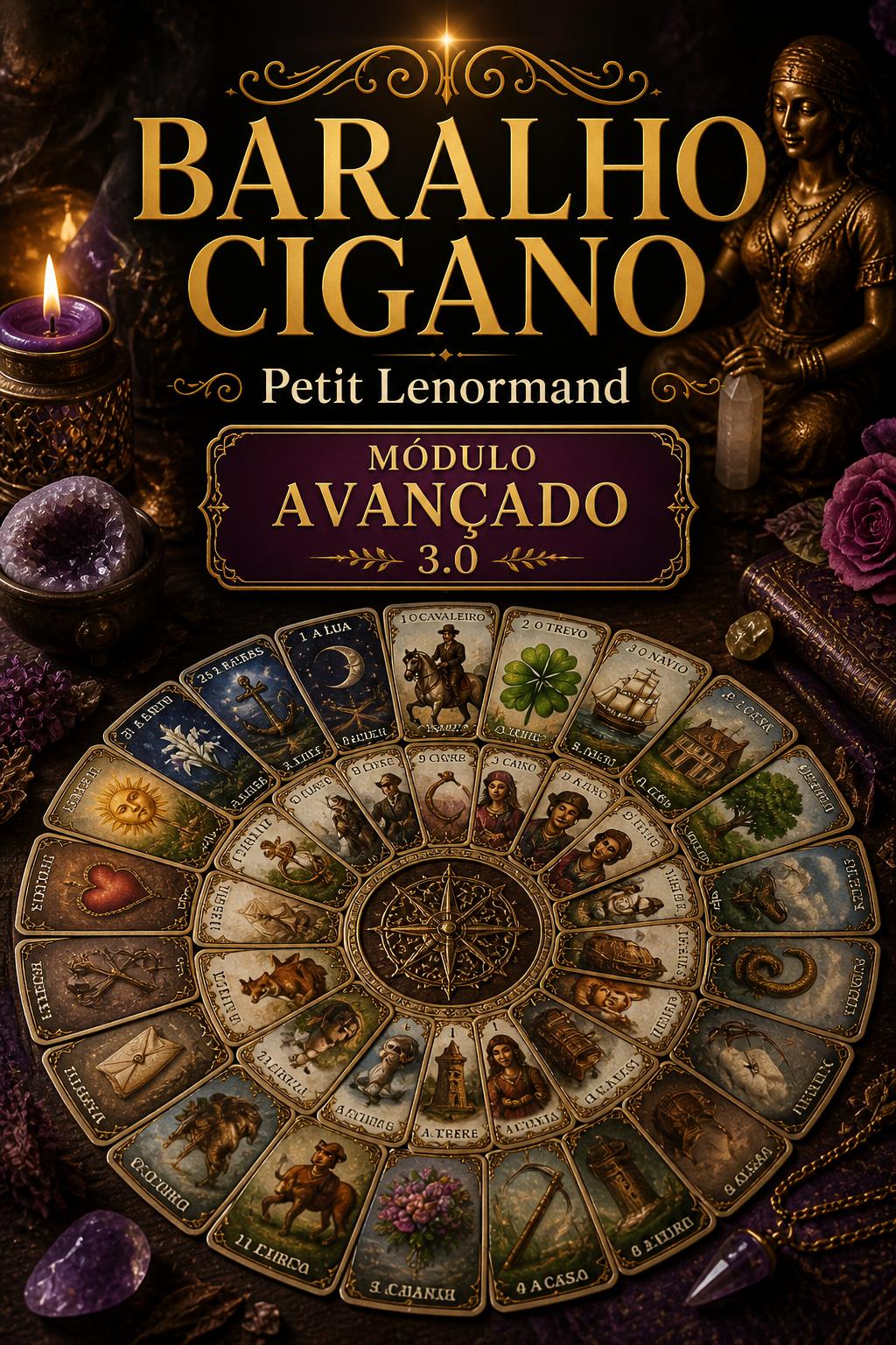 MÓDULO 3 – AVANÇADO | BARALHO CIGANO (Petit Lenormand)